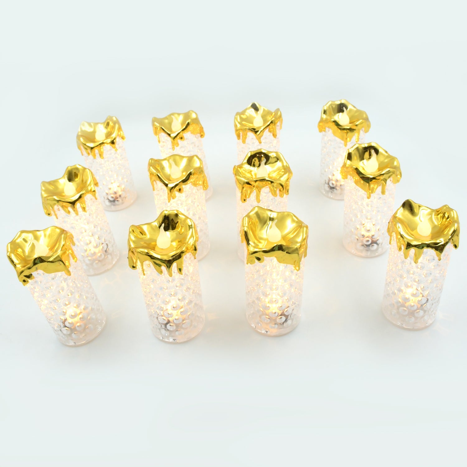 8441 Gold Flameless Candles LED Light Flameless and Smokeless Decorative, Candles Led Tea Light Candle Perfect for Gifting, Home, Diwali,Wedding, Christmas, Crystal Candle Lights, Table Decorations (12 Pc MOQ) 8441 Gold Flameless Candles LED Light Flameless and Smokeless Decorative, Candles Led Tea Light Candle Perfect for Gifting, Home, Diwali,Wedding, Christmas, Crystal Candle Lights, Table Decorations (12 Pc MOQ)